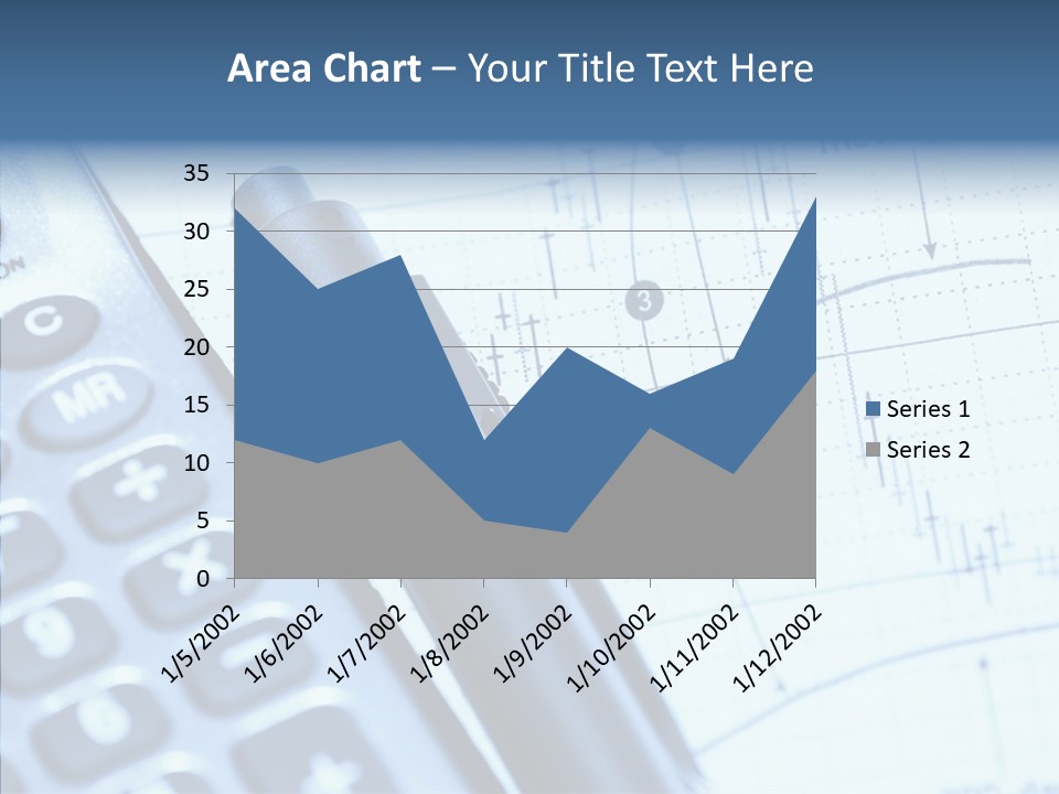 Business Calculator Average PowerPoint Template