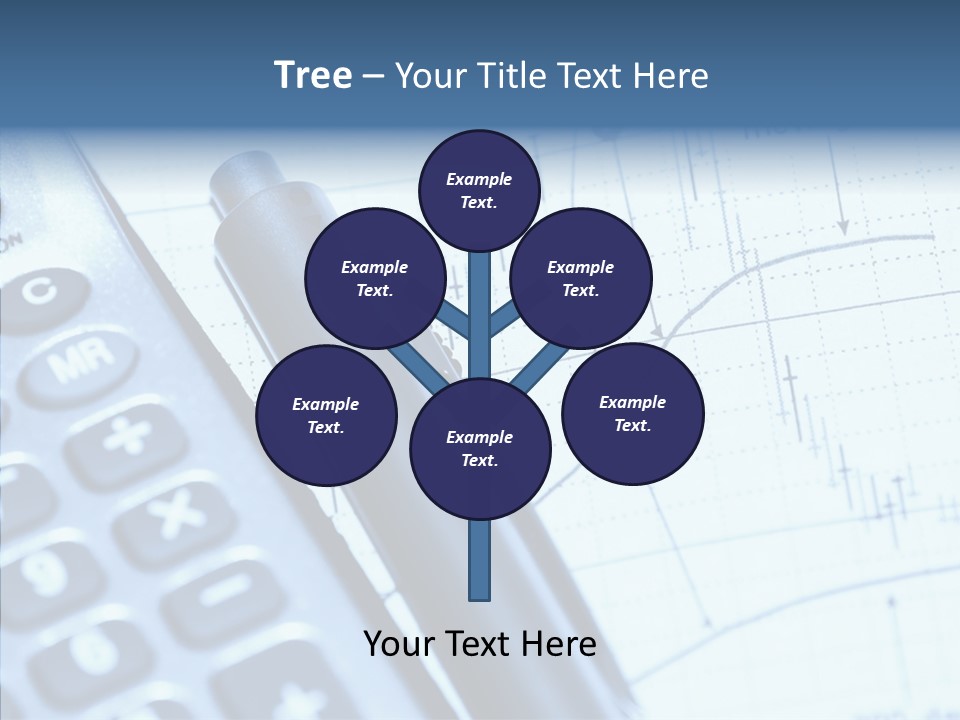 Business Calculator Average PowerPoint Template