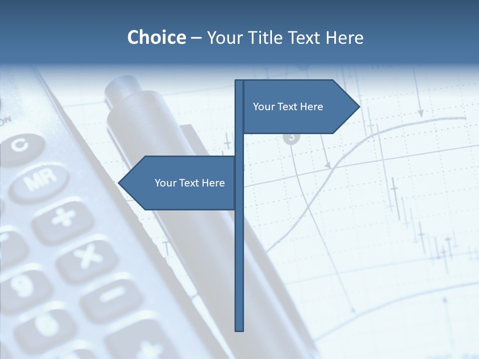 Business Calculator Average PowerPoint Template