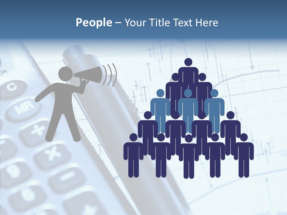 Business Calculator Average PowerPoint Template