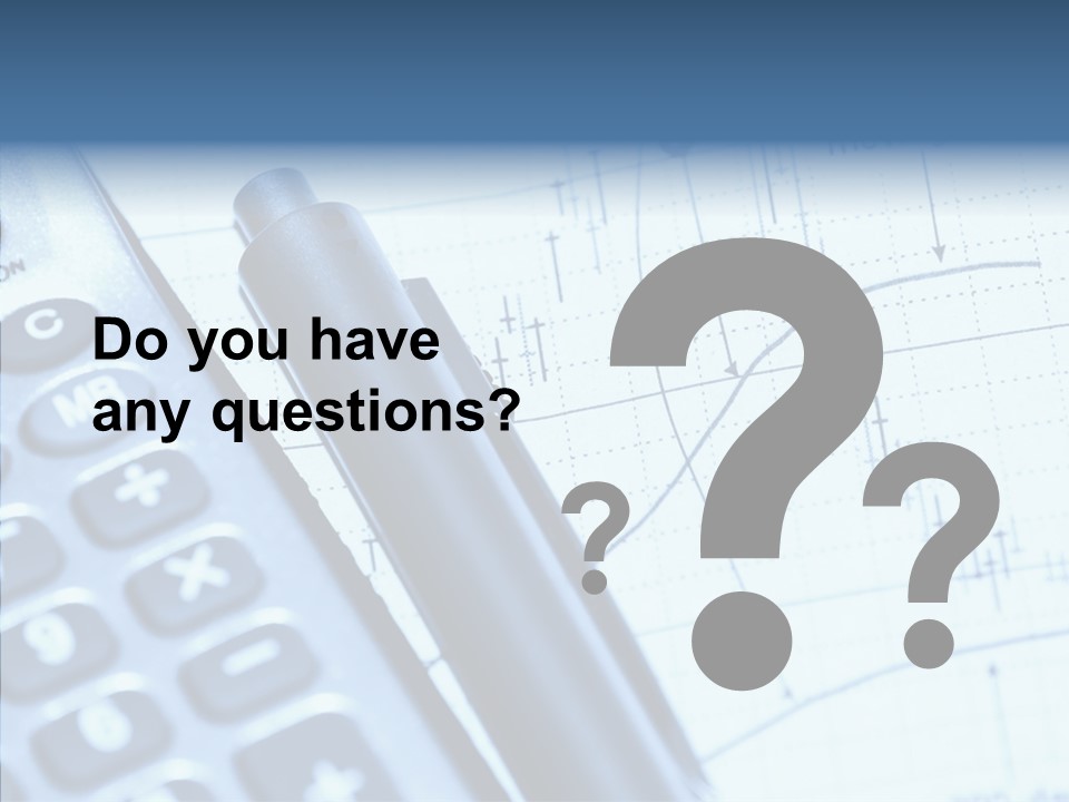 Business Calculator Average PowerPoint Template