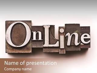 Font Retro Words PowerPoint Template