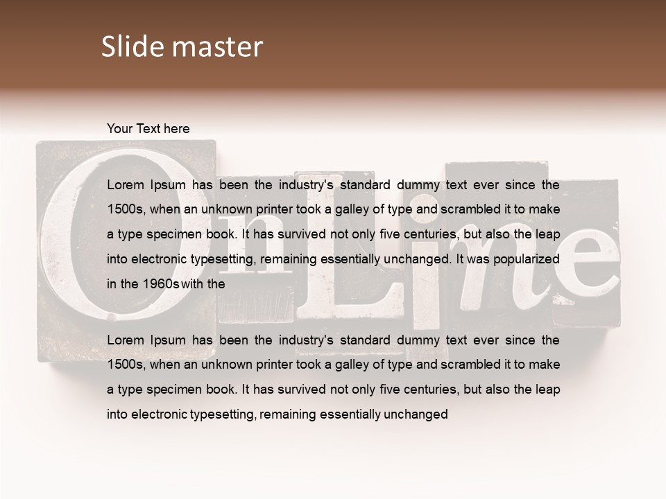 Font Retro Words PowerPoint Template