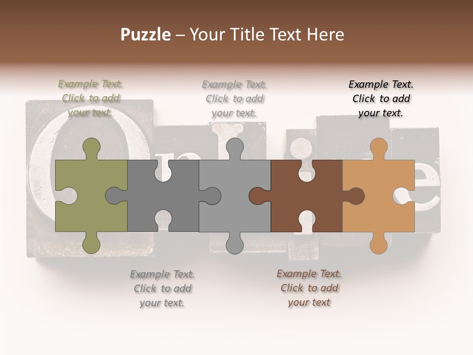 Font Retro Words PowerPoint Template