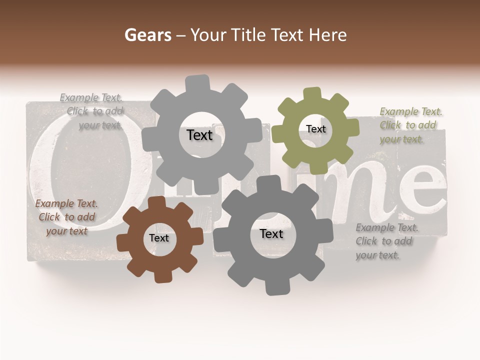 Font Retro Words PowerPoint Template