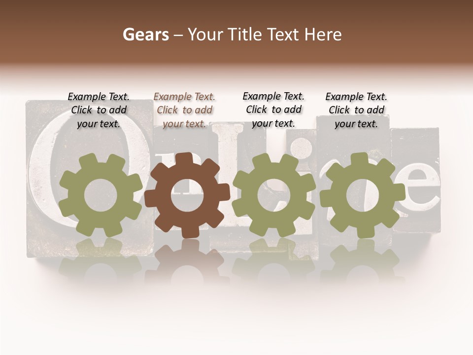 Font Retro Words PowerPoint Template