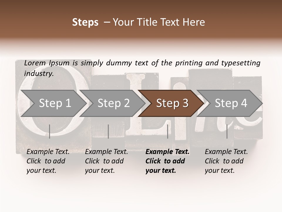 Font Retro Words PowerPoint Template