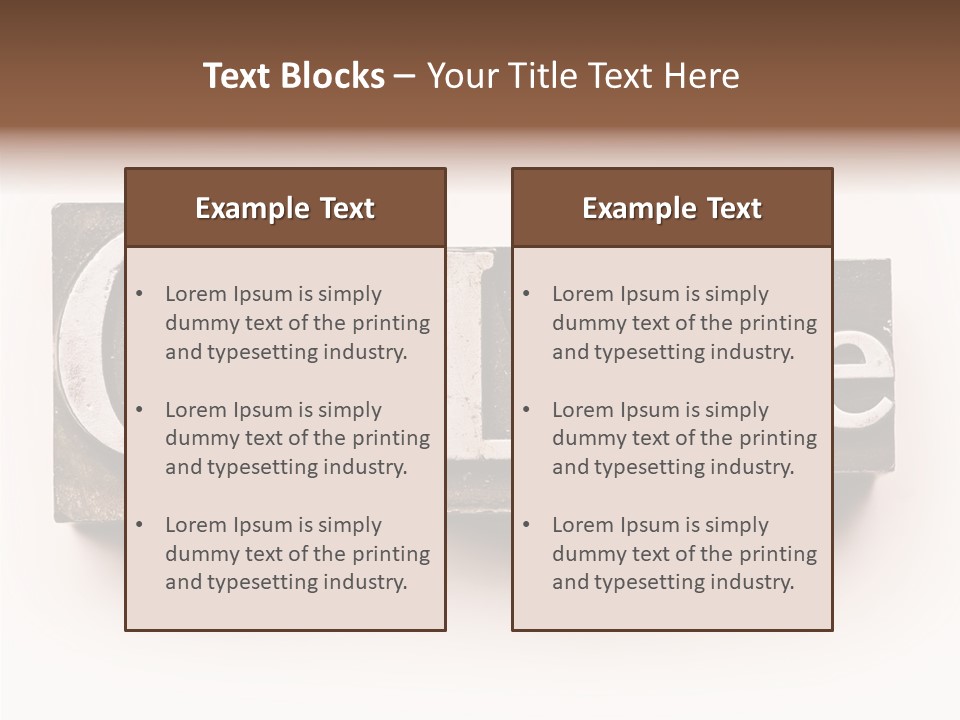 Font Retro Words PowerPoint Template