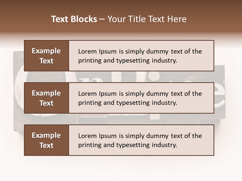 Font Retro Words PowerPoint Template