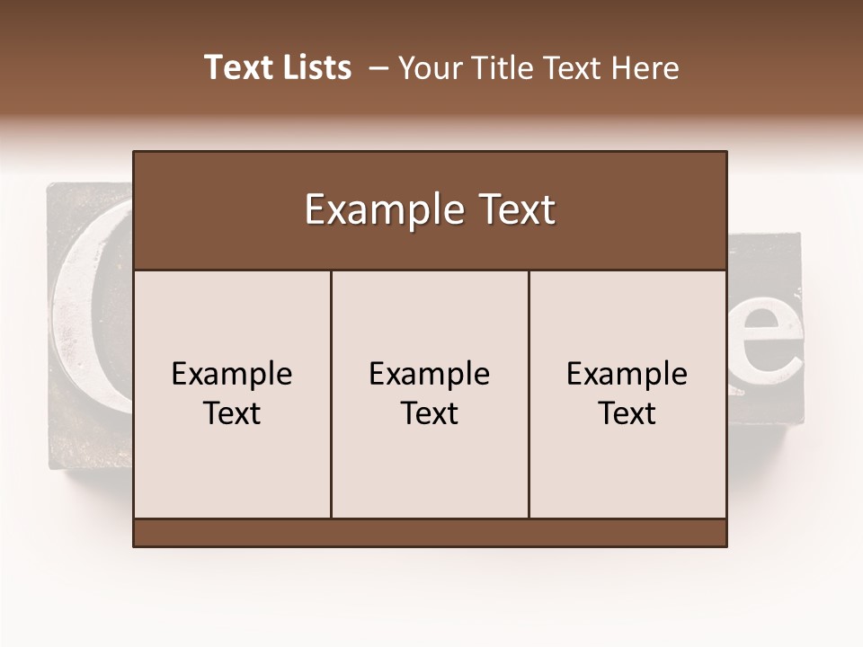 Font Retro Words PowerPoint Template