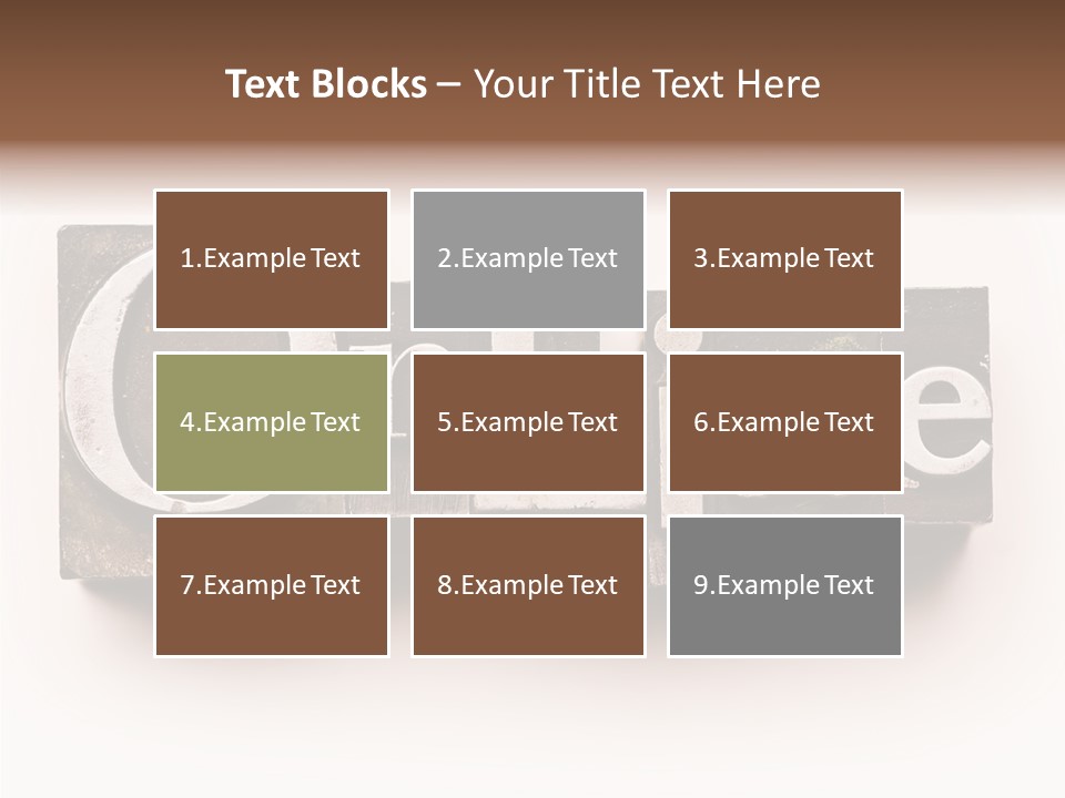 Font Retro Words PowerPoint Template