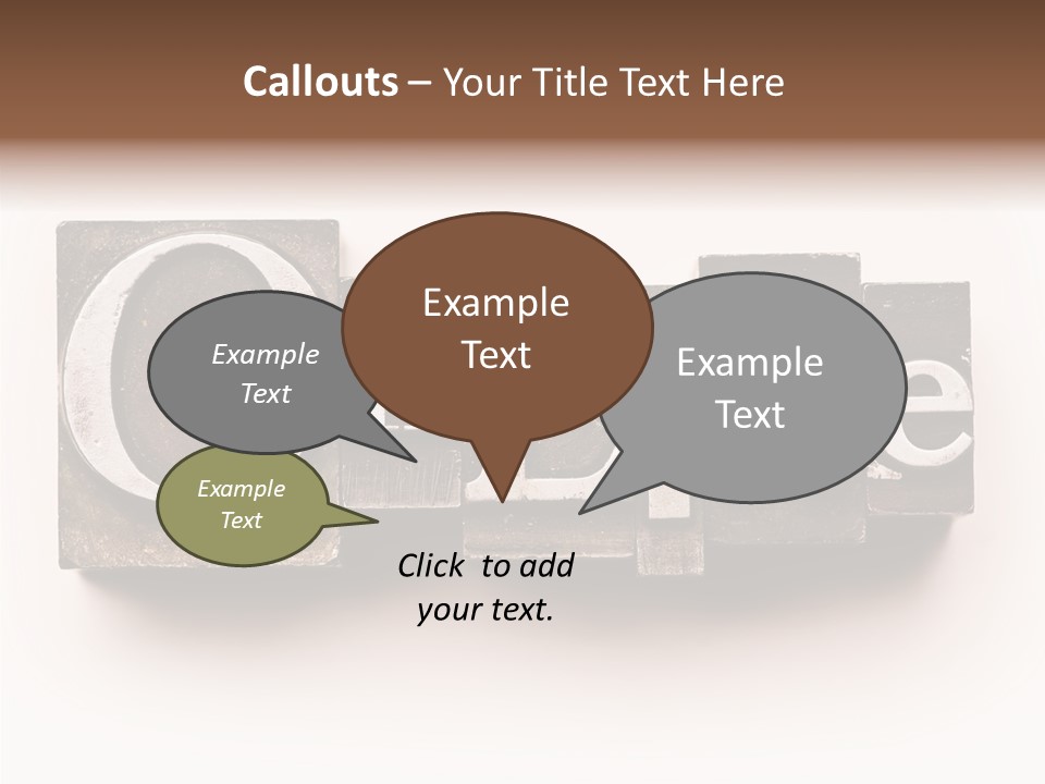 Font Retro Words PowerPoint Template