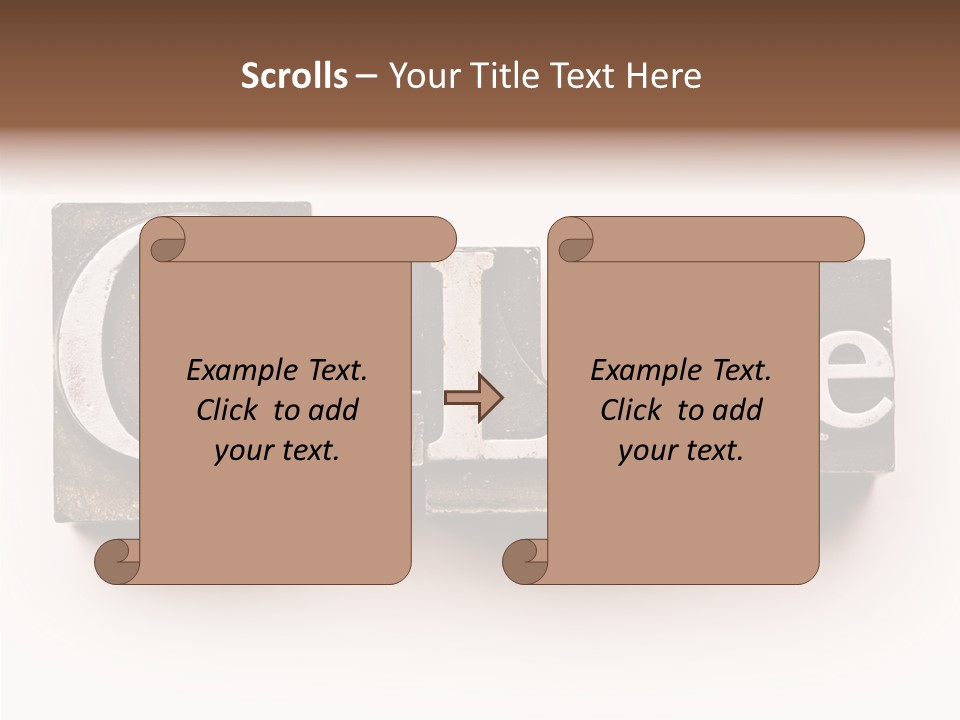 Font Retro Words PowerPoint Template