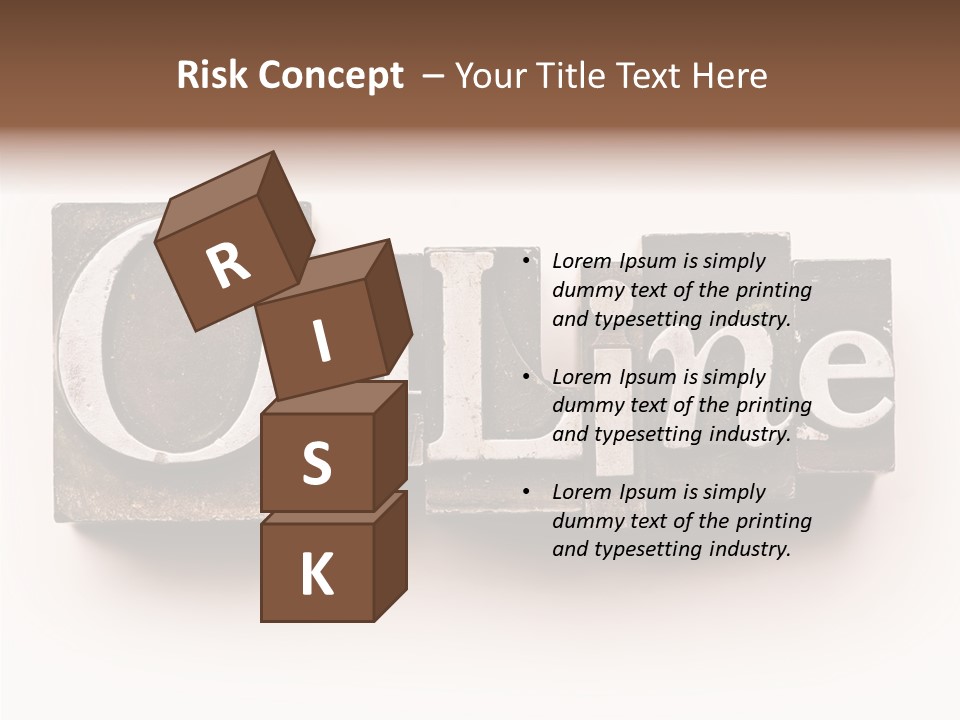 Font Retro Words PowerPoint Template