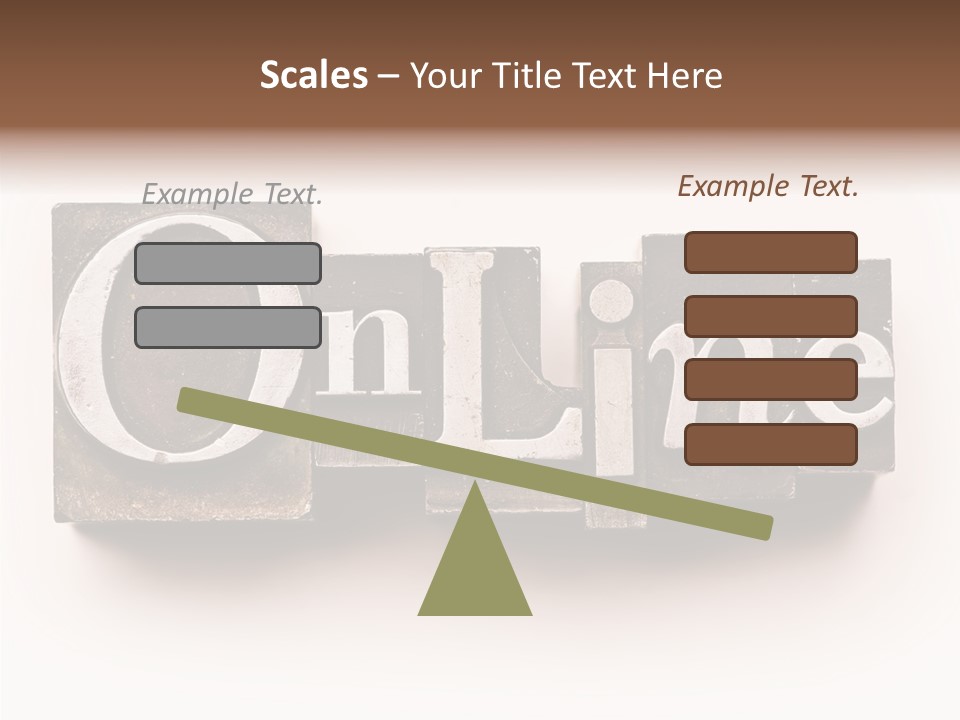 Font Retro Words PowerPoint Template