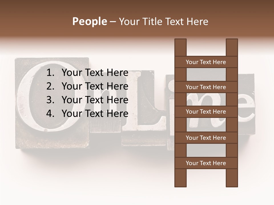 Font Retro Words PowerPoint Template