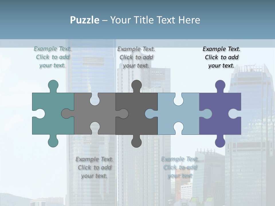 Colorful Sea Chinese PowerPoint Template