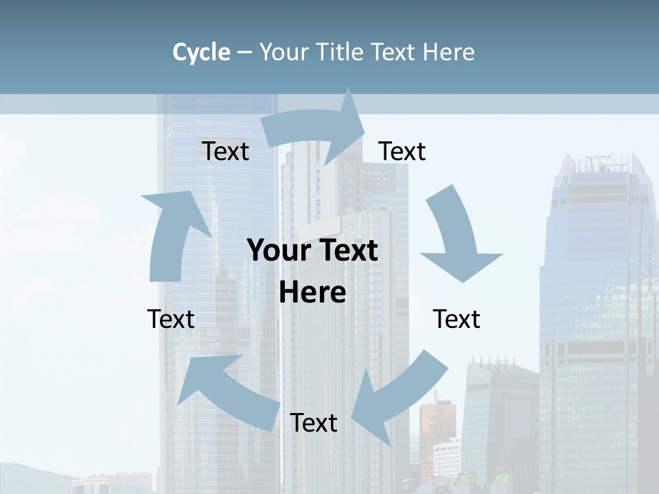 Colorful Sea Chinese PowerPoint Template