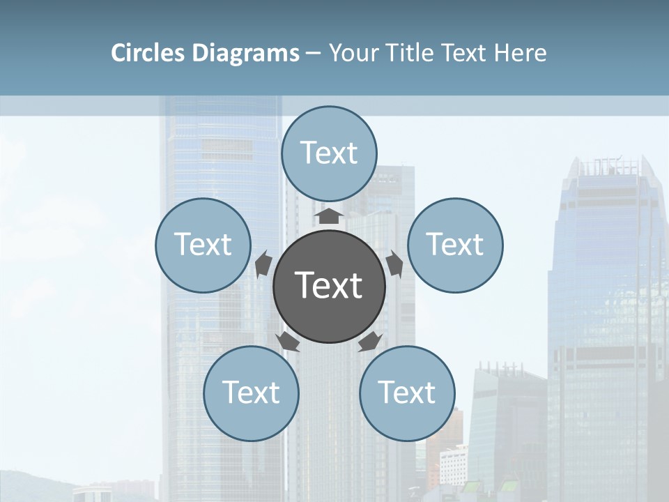 Colorful Sea Chinese PowerPoint Template