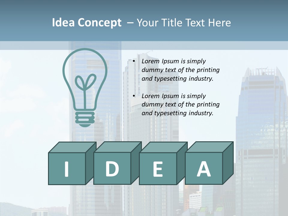 Colorful Sea Chinese PowerPoint Template