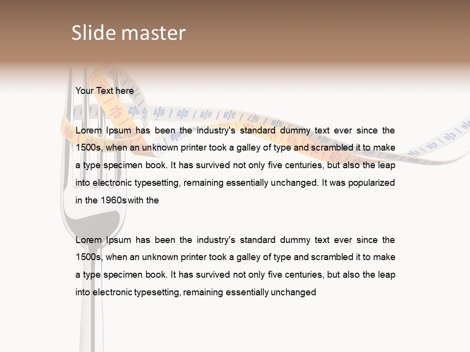 Close Lifestyle Overweight PowerPoint Template