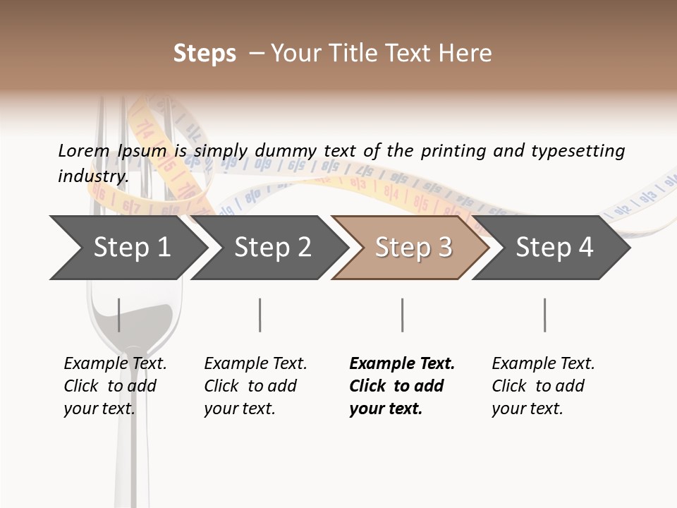 Close Lifestyle Overweight PowerPoint Template