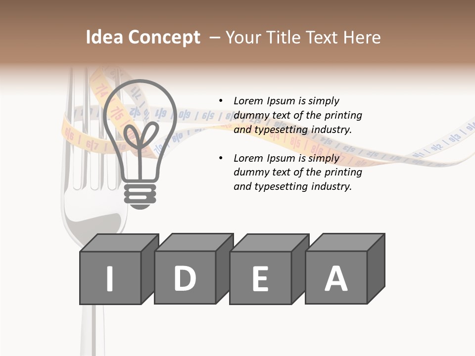 Close Lifestyle Overweight PowerPoint Template