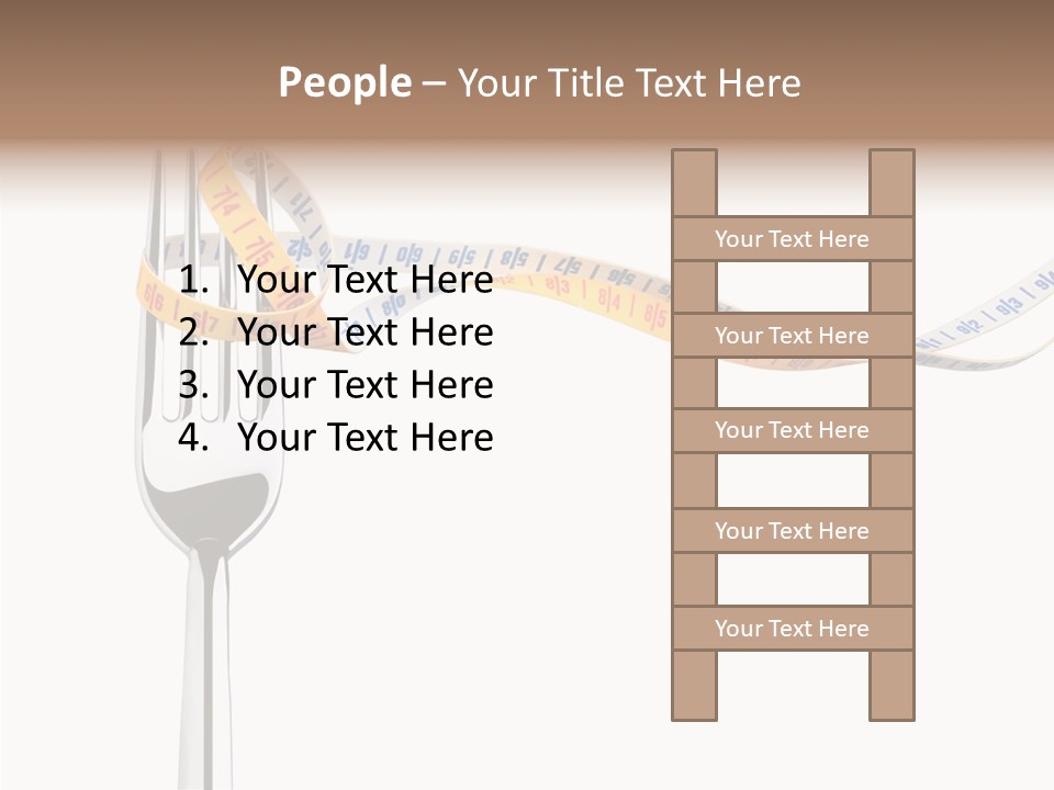 Close Lifestyle Overweight PowerPoint Template