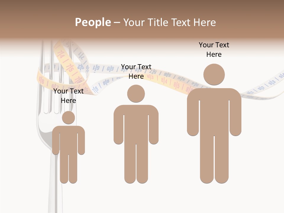 Close Lifestyle Overweight PowerPoint Template