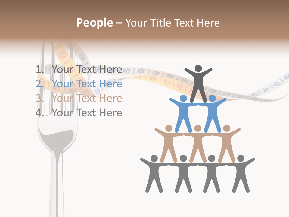 Close Lifestyle Overweight PowerPoint Template