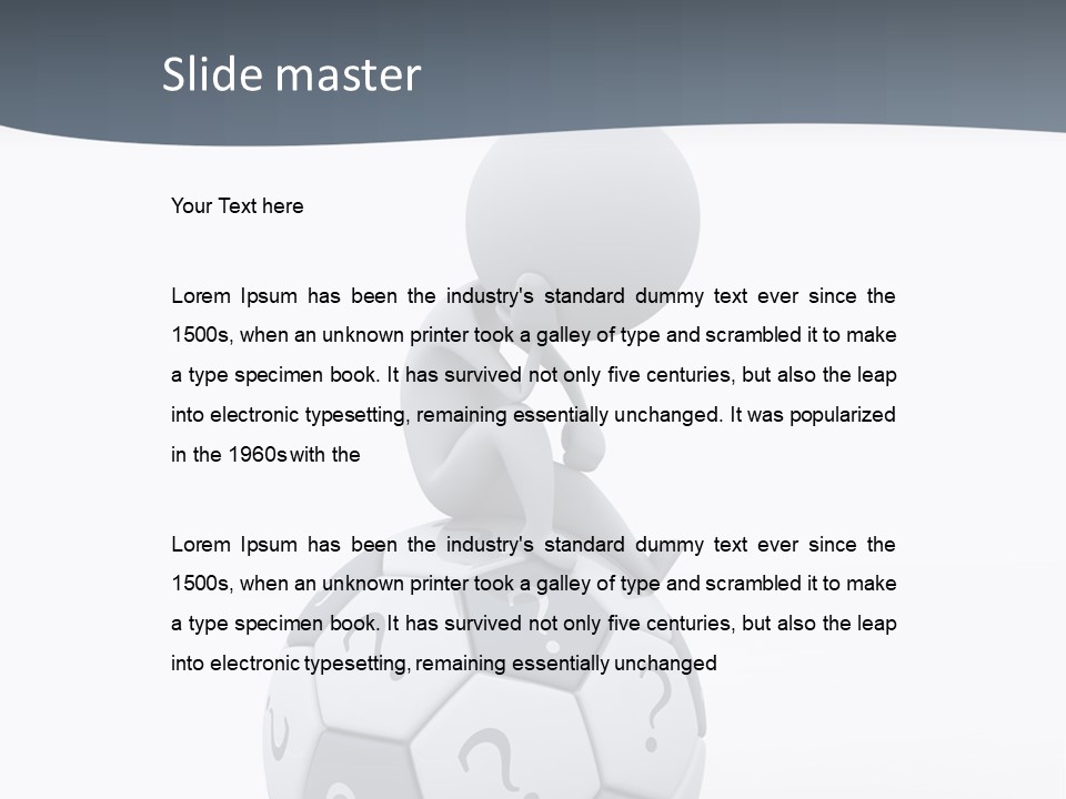 Data Assistance Mark PowerPoint Template