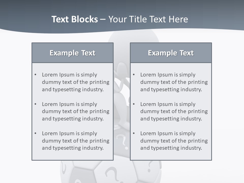 Data Assistance Mark PowerPoint Template