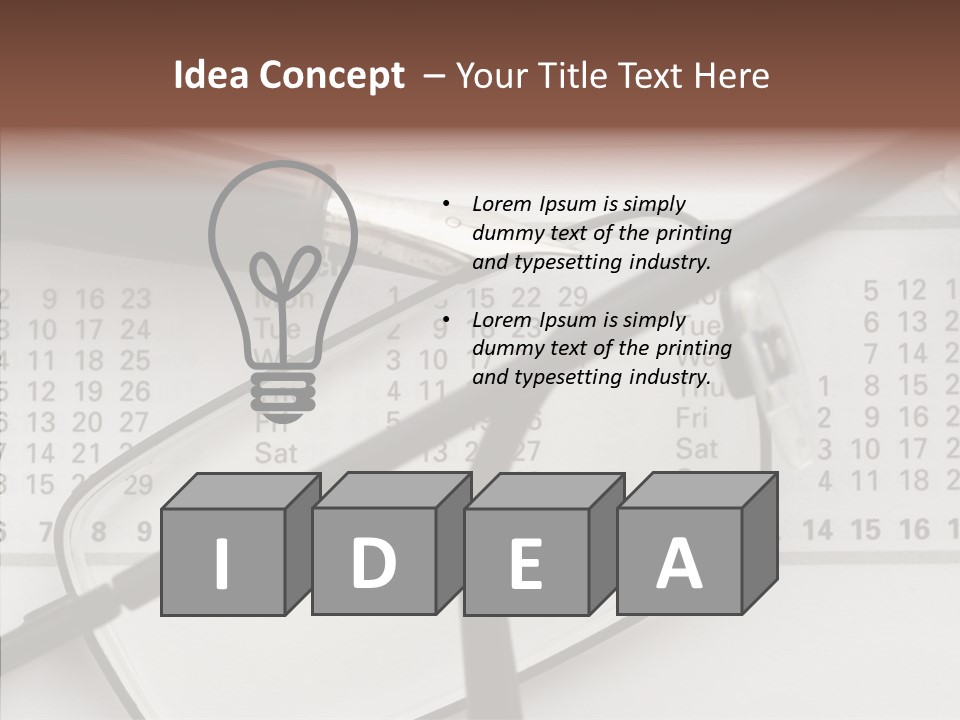 Job June Calendar PowerPoint Template