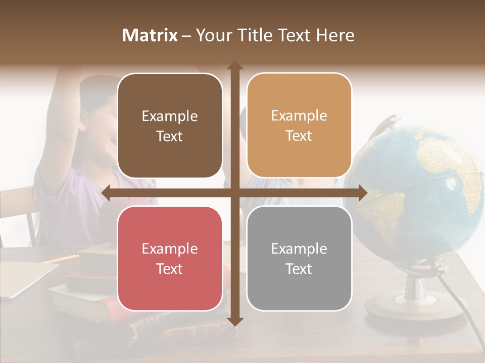 Table Portrait Retro PowerPoint Template