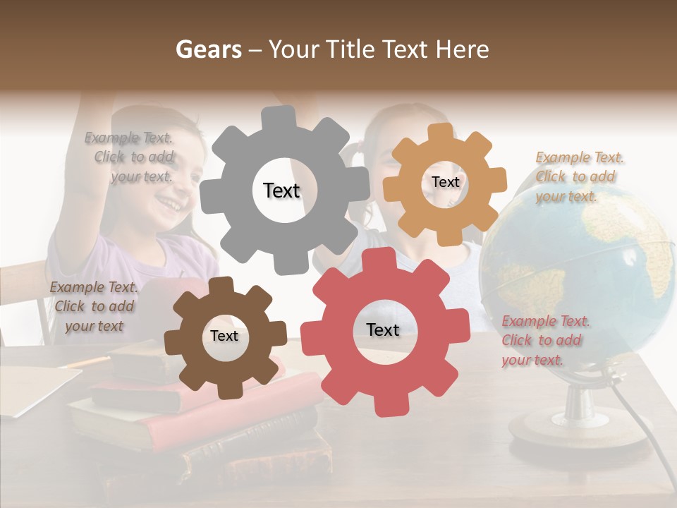 Table Portrait Retro PowerPoint Template