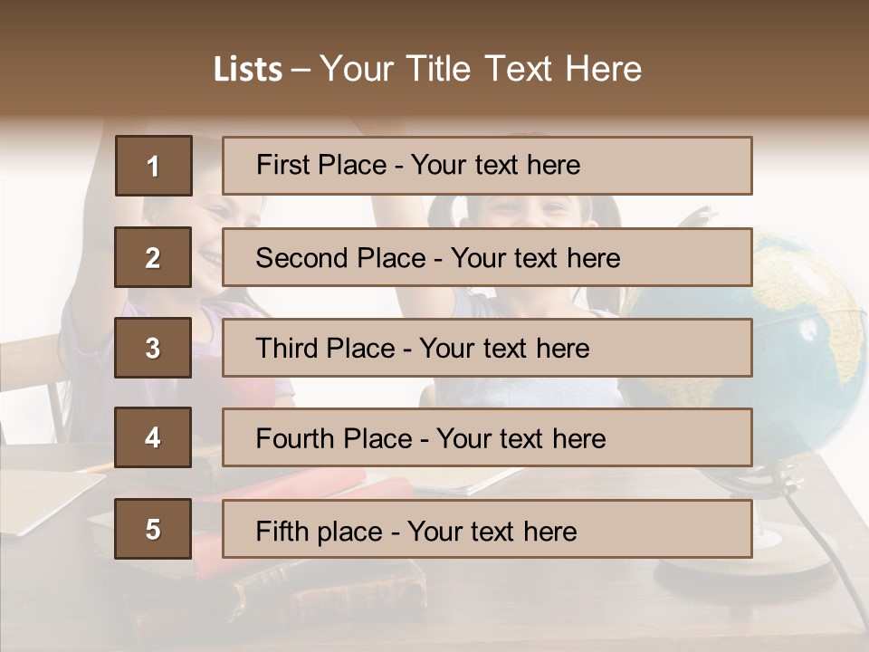 Table Portrait Retro PowerPoint Template