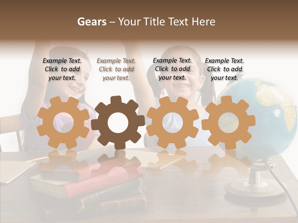 Table Portrait Retro PowerPoint Template