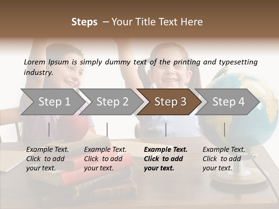 Table Portrait Retro PowerPoint Template