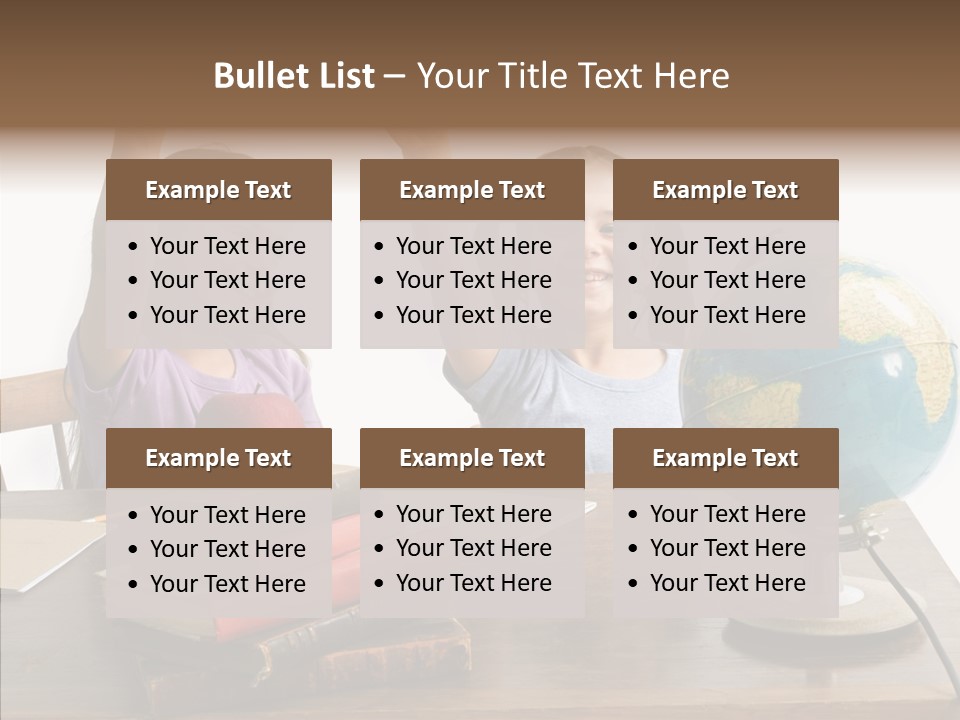 Table Portrait Retro PowerPoint Template