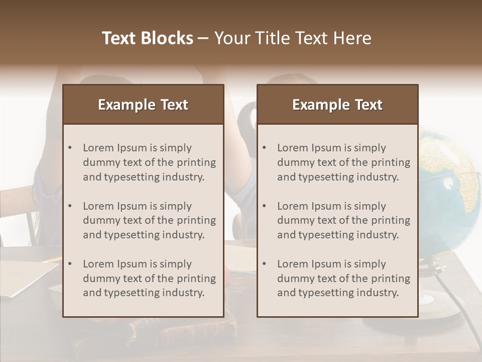 Table Portrait Retro PowerPoint Template