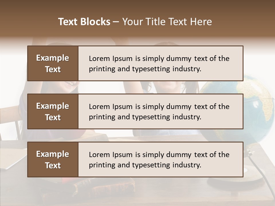 Table Portrait Retro PowerPoint Template