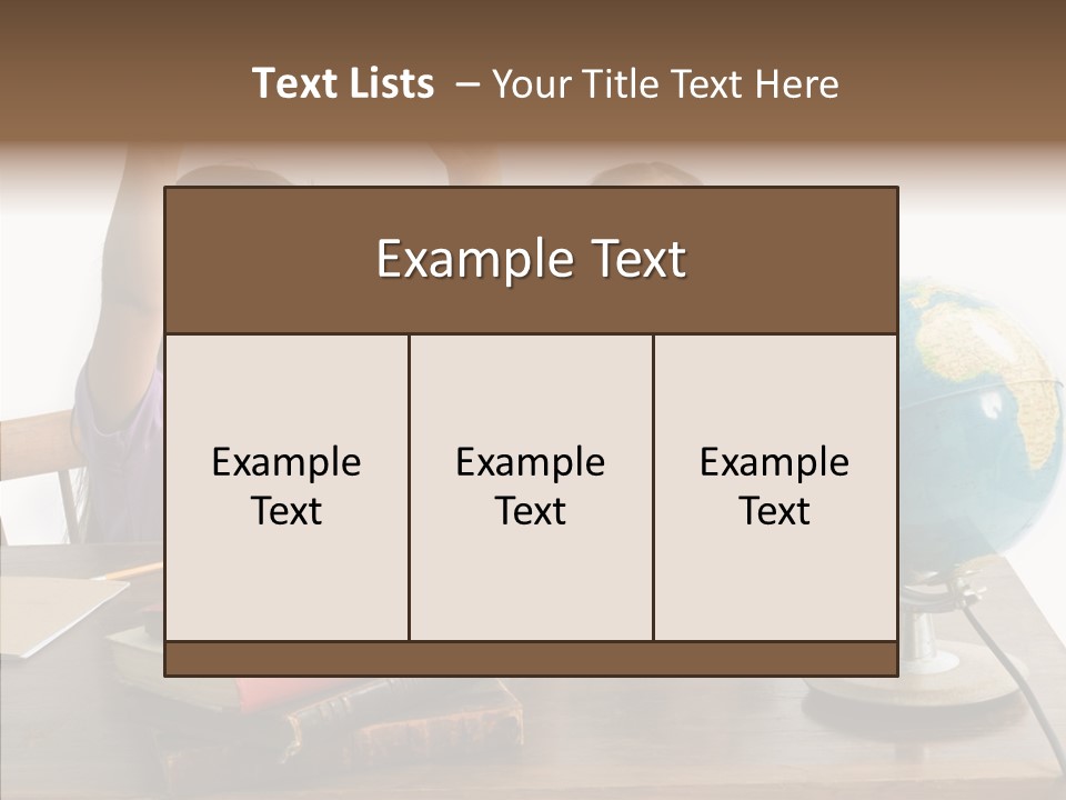 Table Portrait Retro PowerPoint Template