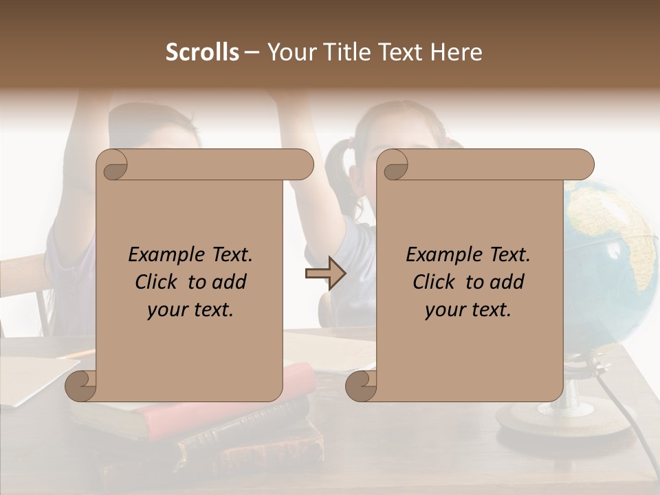 Table Portrait Retro PowerPoint Template