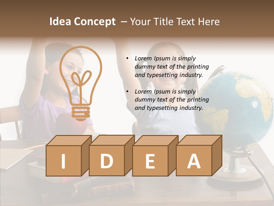 Table Portrait Retro PowerPoint Template