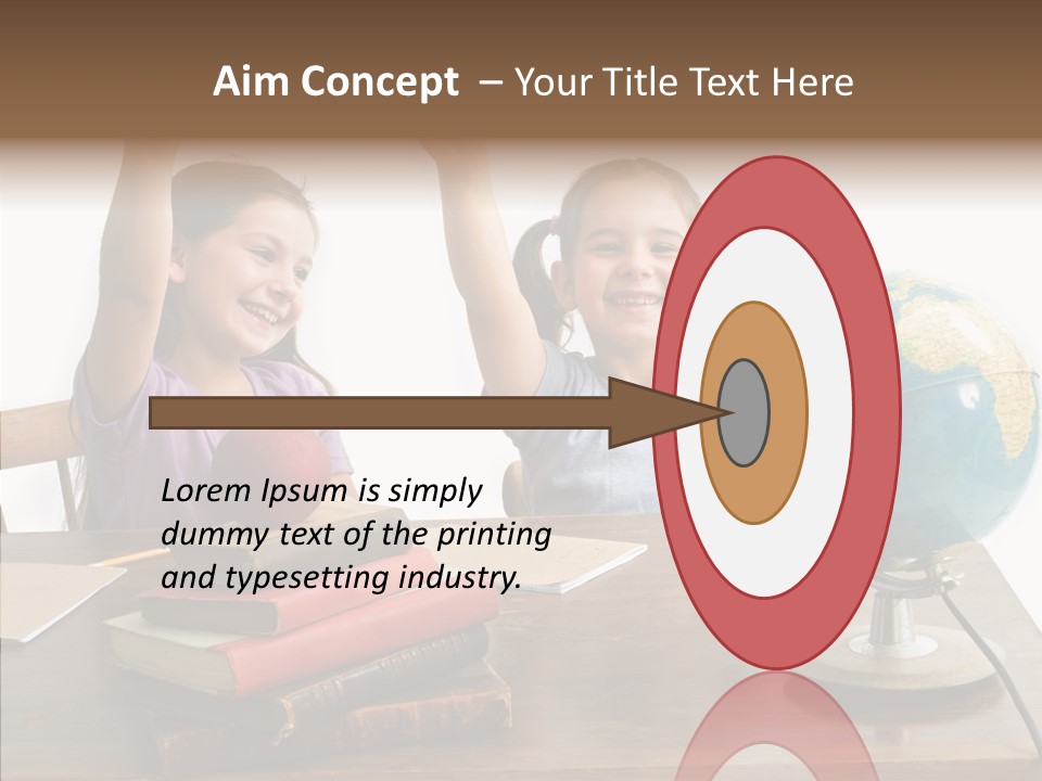 Table Portrait Retro PowerPoint Template