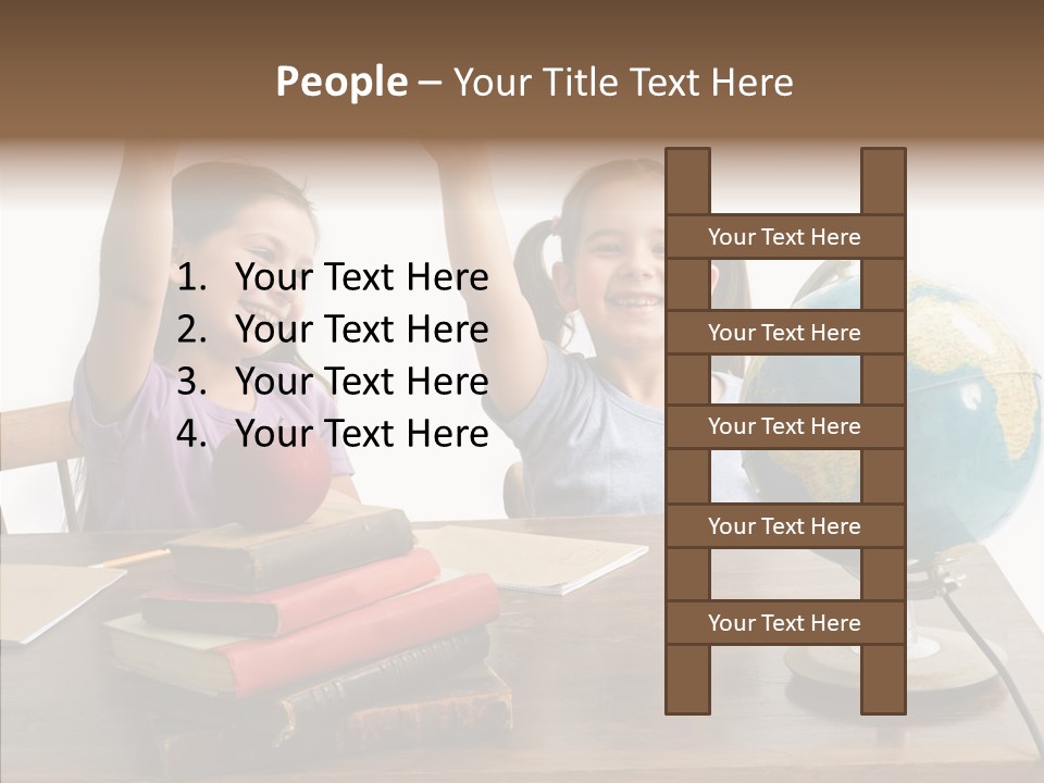 Table Portrait Retro PowerPoint Template