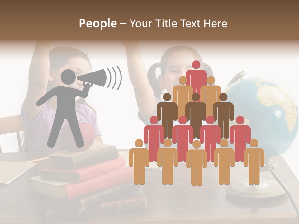 Table Portrait Retro PowerPoint Template