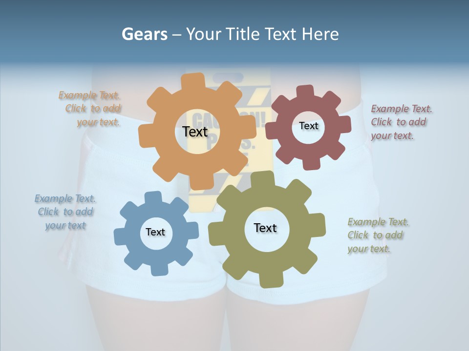 Cycle Girl Hilarious PowerPoint Template