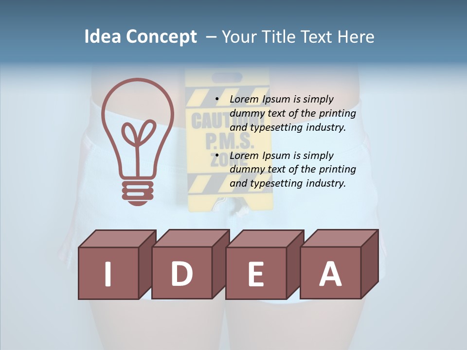 Cycle Girl Hilarious PowerPoint Template