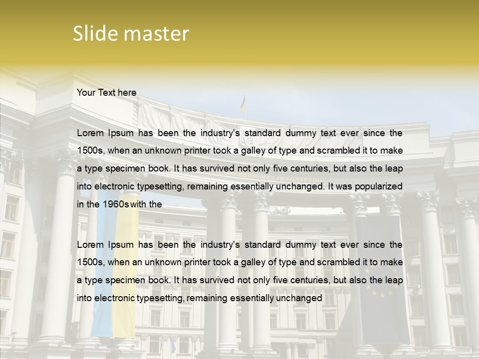 Architecture Travel Foreign PowerPoint Template